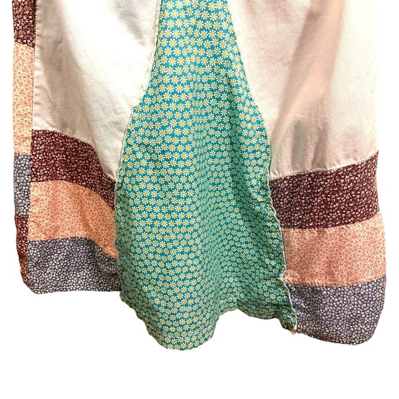 PS-3983 Periscope Women Patchwork Skirt 13 A Line Flare 70's Hippie Boho UpCycle - Picture 4 of 14